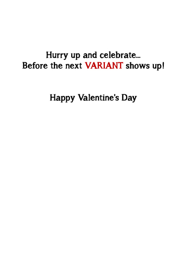New Variant VAL Valentine's Day Card Inside