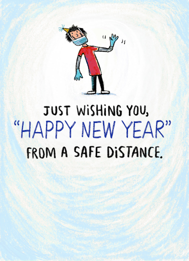 New Year Safe Distance  Ecard Cover