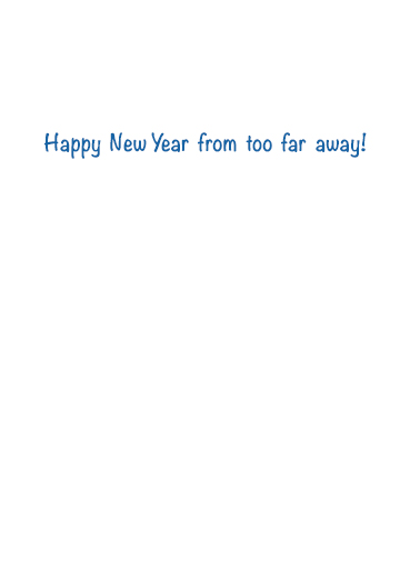 New Year Safe Distance  Ecard Inside