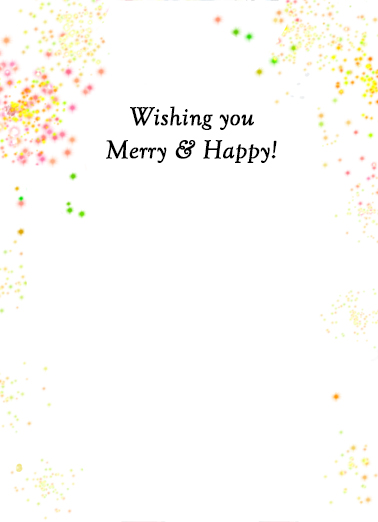 New Year Santa Seasons Greetings Ecard Inside