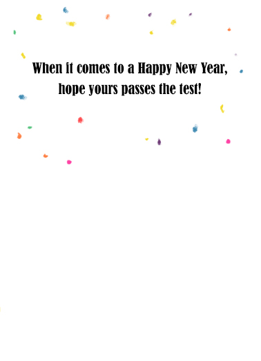 New Year Testing Tim Card Inside