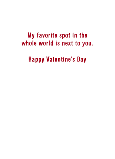 Next to You Valentine's Day Card Inside