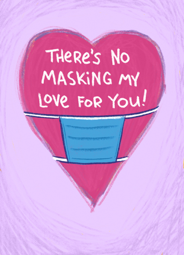 No Masking Love Quarantine Card Cover