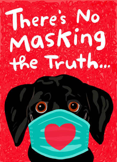 No Masking Valentine Valentine's Day Card Cover