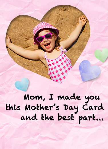 No Mess Mother's Day Card Cover