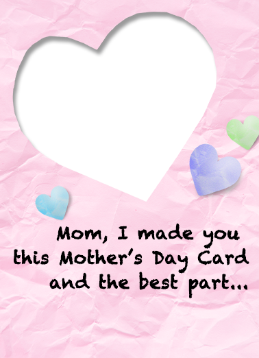 No Mess Mother's Day Ecard Cover