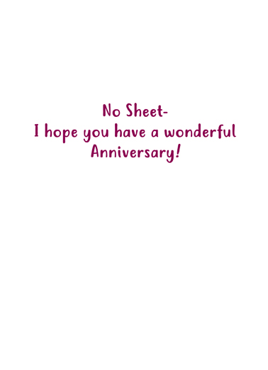 No Sheet Anni Anniversary Card Inside