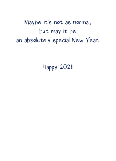 Normal New Year Lockdown Card Inside