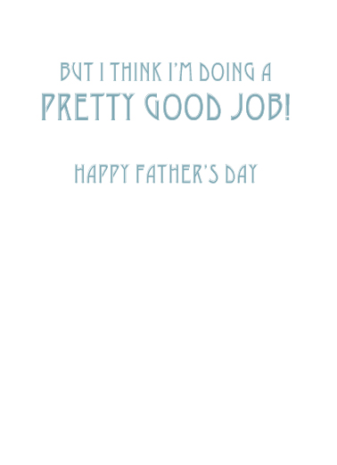 Not Easy Dad Father's Day Card Inside