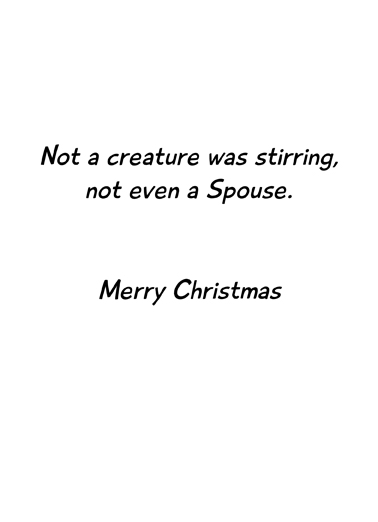 Not Even a Spouse  Ecard Inside