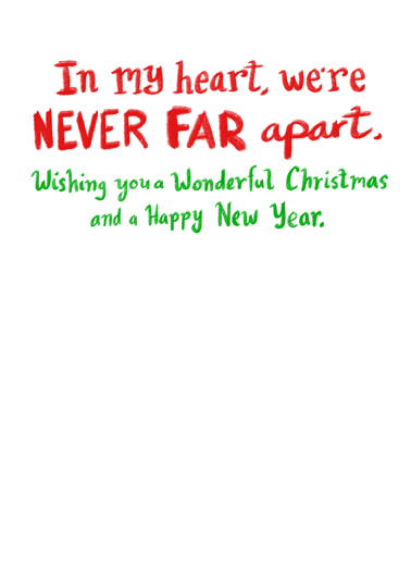 Not Together Xmas Lettering Ecard Inside