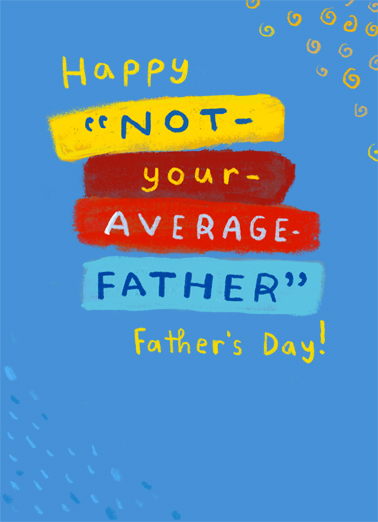 Not Your Average Father's Day Card Cover