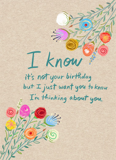 Not Your Birthday For Any Time Ecard Cover