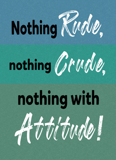 Nothing Rude Lee Ecard Cover