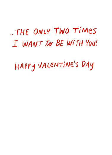 Now Always Val Valentine's Day Card Inside