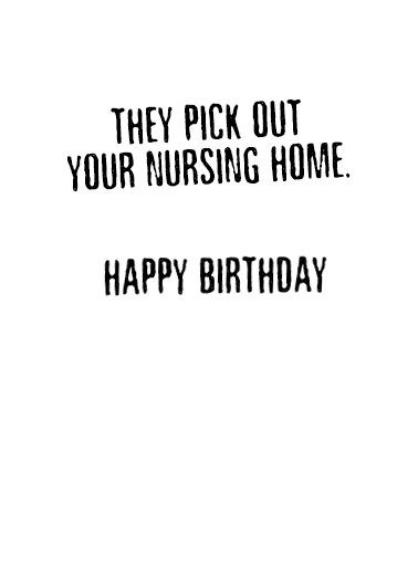 Nursing Home pu For Mom Card Inside