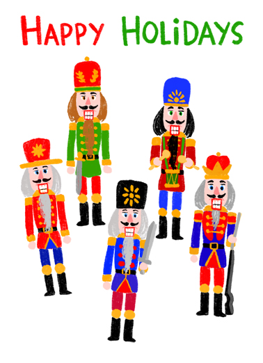 Nutcracker (V) Christmas Card Cover