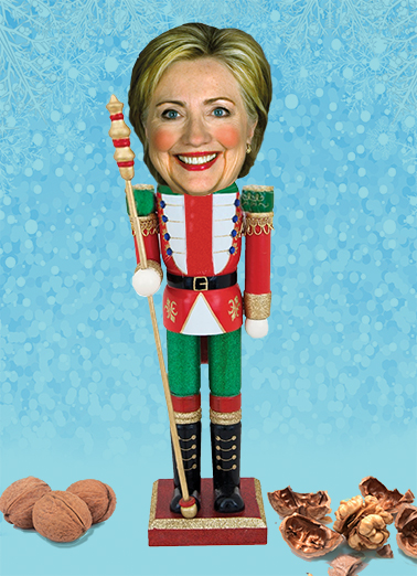 Nutcracker Funny Political Card Cover