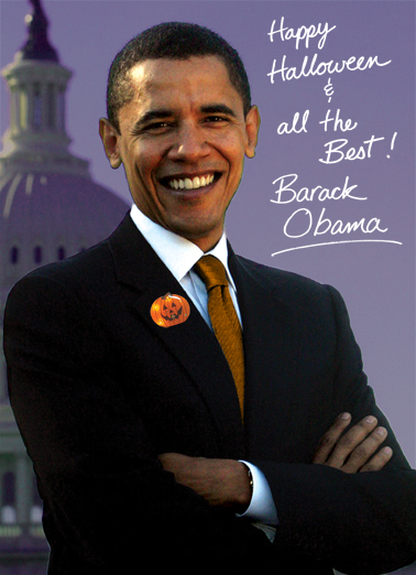 Obama Autograph (H) Halloween Ecard Cover