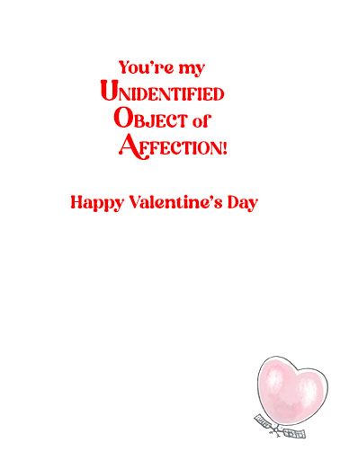 Object of Affection Funny Political Card Inside