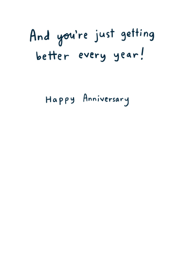 October Anniversary For Couple Ecard Inside