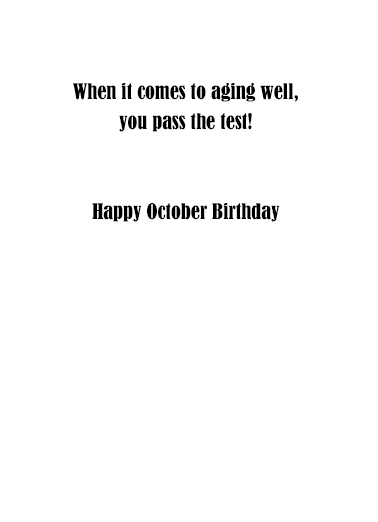 October Testing October Birthday Ecard Inside