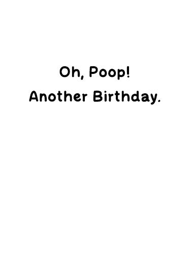 Oh Poop Kid Birthday Ecard Inside