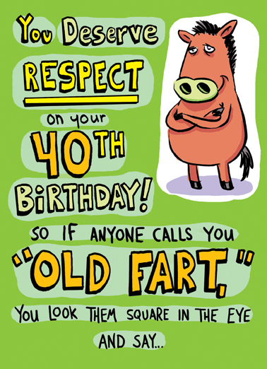Old Fart 40  Ecard Cover