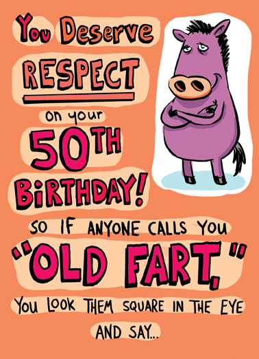 Old Fart 50  Card Cover