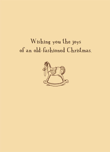 Old Fashioned Christmas Christmas Ecard Inside
