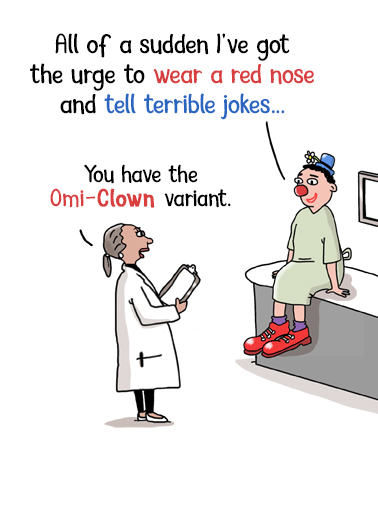 OmiClown Humorous Ecard Cover