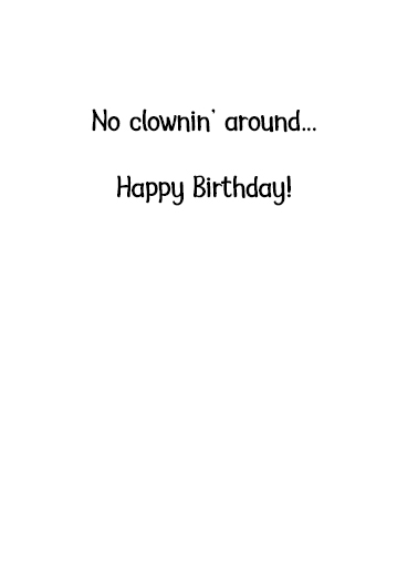 OmiClown May Birthday Ecard Inside