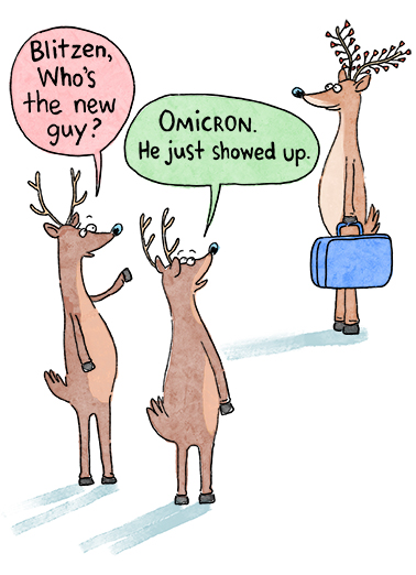 Omicron Coronavirus Ecard Cover