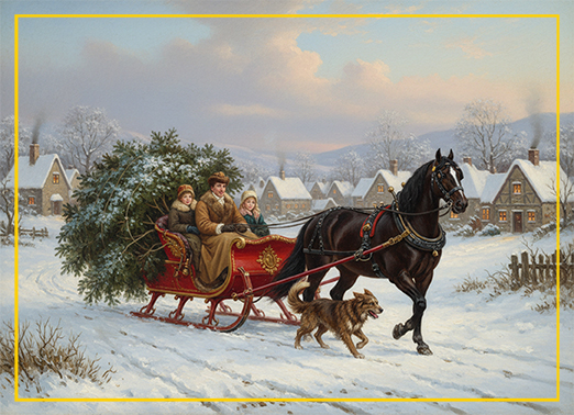 On Your Way Christmas Ecard Cover