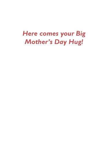 One Big MD Hug Cat Mother's Day Card Inside