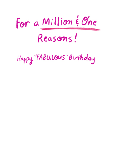 One Fabulous Woman Uplifting Cards Card Inside