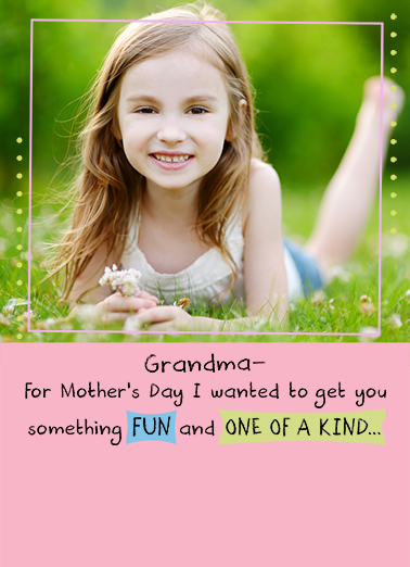 One of a Kind MD For Grandma Ecard Cover