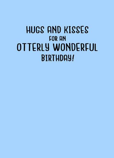 Otterly Birthday Funny Animals Card Inside