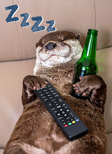 Otterly Perfect Father's Day Ecard Cover