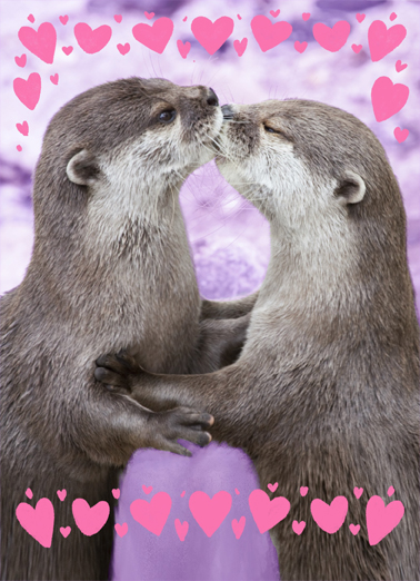 Otterly Val Valentine's Day Ecard Cover