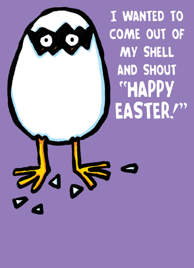 Out Of My Shell Easter Ecard Cover