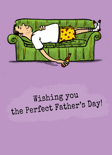 Pants Optional Dad Father's Day Card Cover