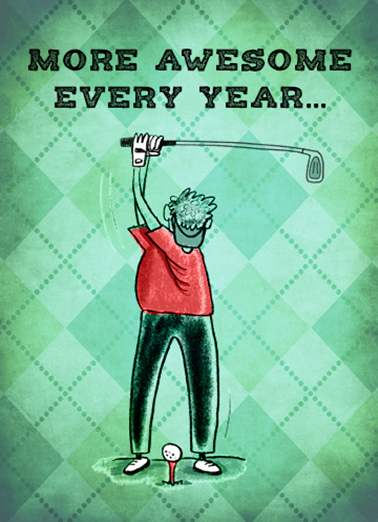 Par for Course Golf Card Cover