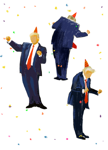 Party On Prez Funny Political Card Cover
