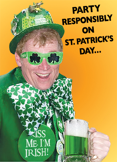 Party Responsibly St. Patrick's Day Ecard Cover