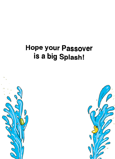 Passover Moses Passover Card Inside