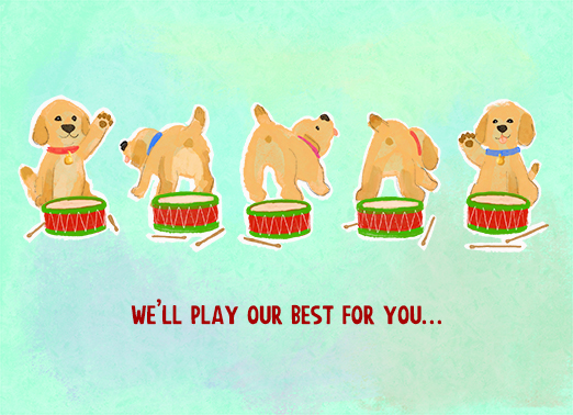 Paw Rump Dogs Ecard Cover