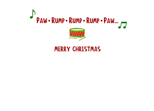 Paw Rump  Ecard Inside