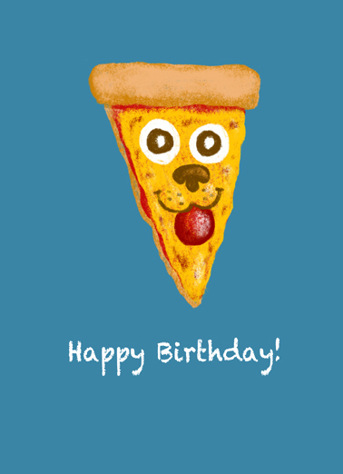 Pawpperoni Pizza Birthday Card Cover