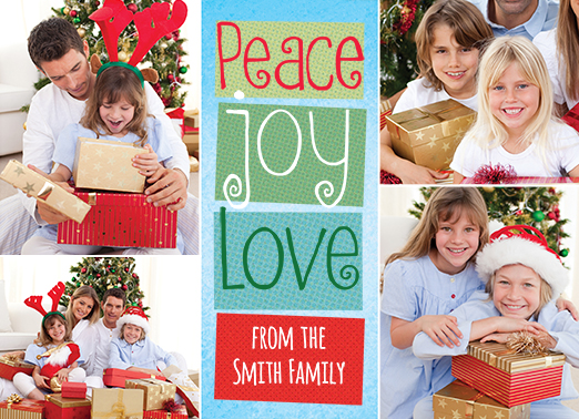Peace Joy Love  Ecard Cover